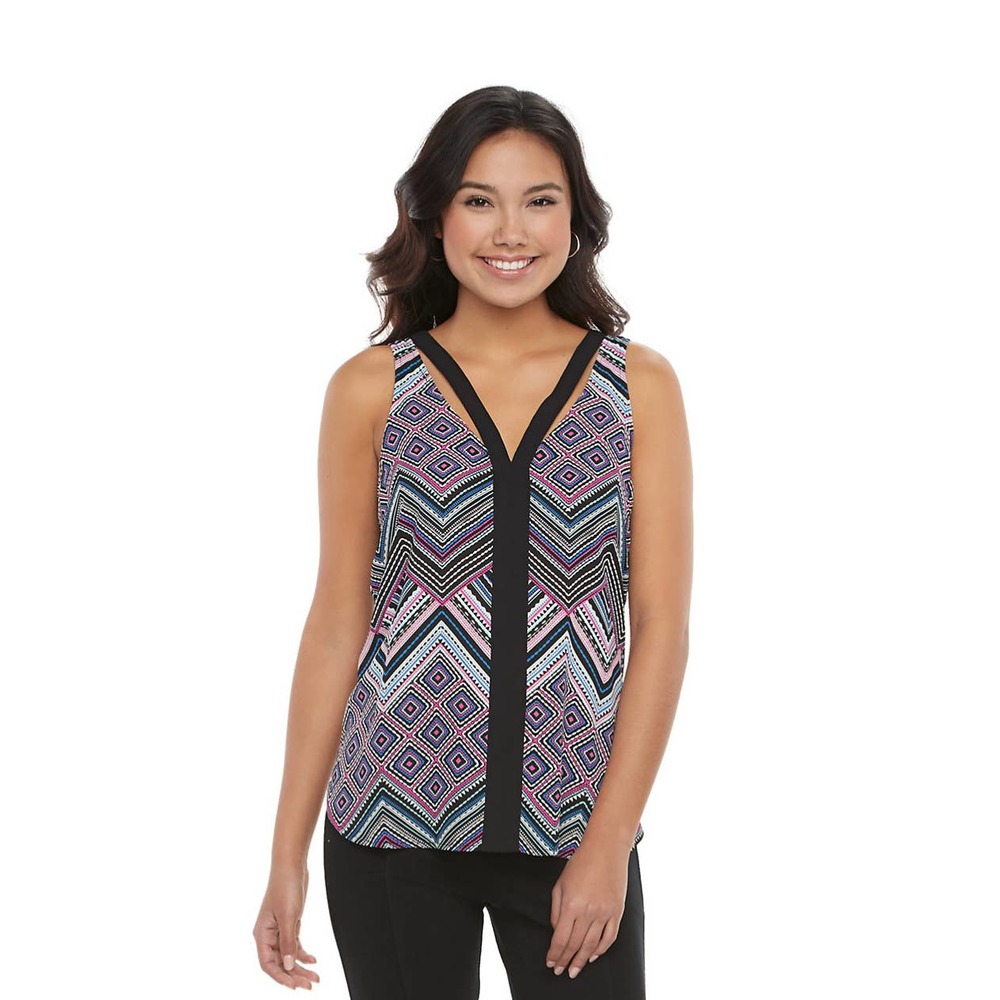 Candie's Double V Cutout Shell- Med